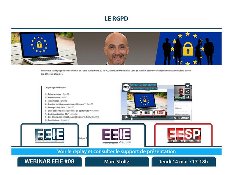 Webinar #08 : RGPD